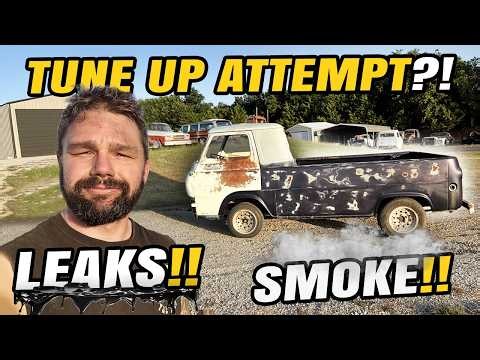 FAILED Carb Rebuild! Ignition Tune-Up, Full service (Fluids are BAD!!), and MORE! 1965 Econoline!