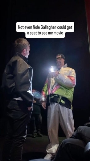 Noel Gallagher joins Ali G at exclusive screening of new movie! Who knew he was a fan!