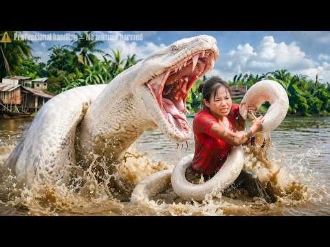 72 Hours of Terror: Giant Albino Python Attacks the Duck Farm – Ducks Panic Everywhere! 🐍🦆