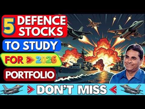 Top 5 Defence Stocks 🔥🧐✔️ For 2026 Portfolio🚀🔥