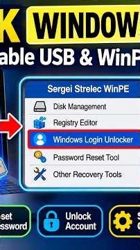 🔐 HOW TO UNLOCK / RECOVER WINDOWS LOGIN USING A BOOTABLE USB | WinPE Toolkit