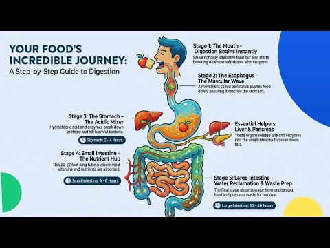 Human Digestive System Explained | How Digestion Works Step by Step (Animation)