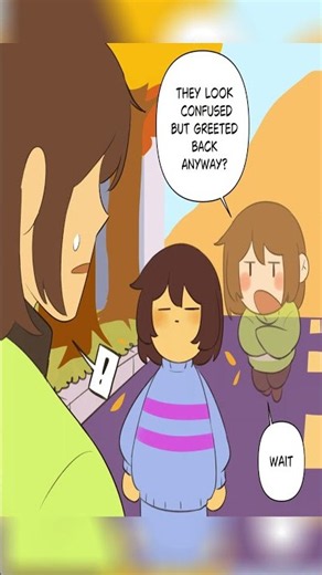 Frisk and Chara in Deltarune's World (Deltarune Comic Dub)