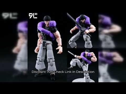 9L3D Printed Lucky Dummy 13 Jujutsu Kaisen Fushiguro Toji Anime Multi-Jointed Shapeshift Toys Action