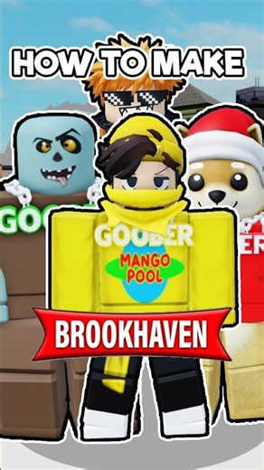 How To Make The GOOBERS In Brookhaven Roblox! 😱 (UPDATED) #shorts