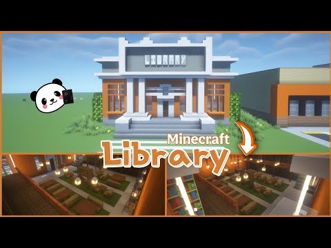 How to Make a Library 📚 in Minecraft 🐼 | Library | Minecraft |