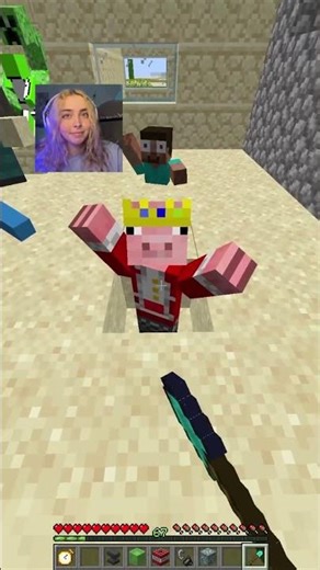 Time stop to save an entire village of friends 🥺 #shorts #funny #minecraft