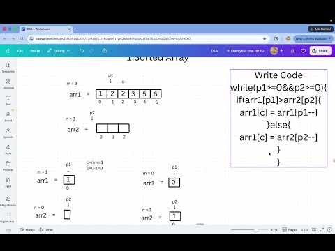 #1 Two Pointers | Merge Sorted Array | LeetCode 88