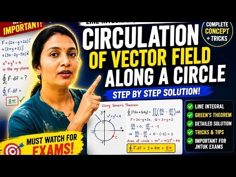 Green's Theorem in Vector Integration | Evaluate by Green's Theorem | B.Tech Engineering Mathematics