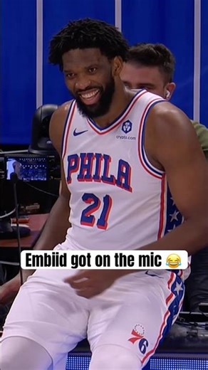PA announcer Joel Embiid 😂