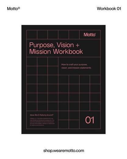 Most brands have a purpose, vision, and mission. Far fewer know how to write them well. The difference matters. Strong purpose, vision, and mission statements give leadership a clear articulation of… | Motto®