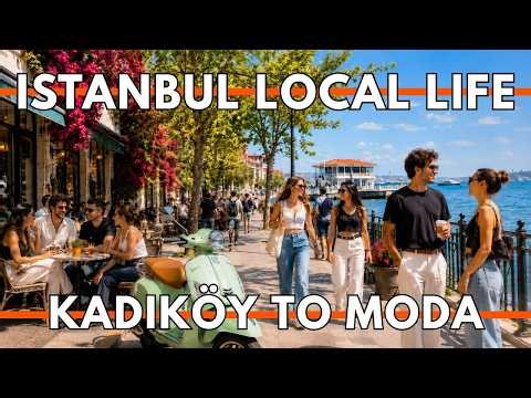 ISTANBUL TURKEY 2026 4K WALKING TOUR | Kadıköy to Moda Coast, Cafes, Streets & Sea Views
