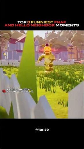 Part 15 | Top 3 Funniest FNAF and HELLO NEIGHBOR Moments! 🎮🤣#fnaf #shorts