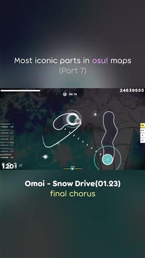[PT. 7] Most iconic parts in osu! maps (Omoi - Snow Drive) #osu #osugame