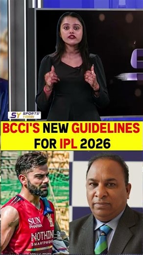 BCCI'S NEW GUIDELINES FOR IPL 2026! #ipl2026 #bcci #viratkohli