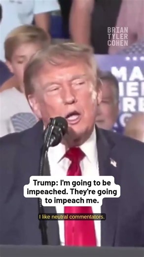Trump STUNS Crowd: “I’m Going to Be Impeached” 😳 #Trump #Impeachment #Politics