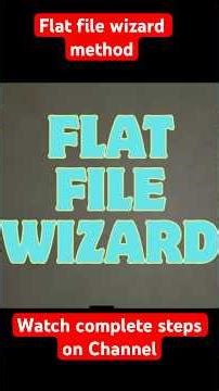 Flat file wizard | Import Data in SQL Server #sql #sqlserver #shorts #shortvideo #youtubeshorts