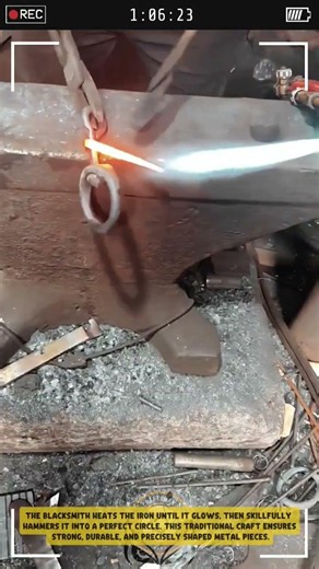 Forging Metal Ring using Propane Torch to Shape Iron