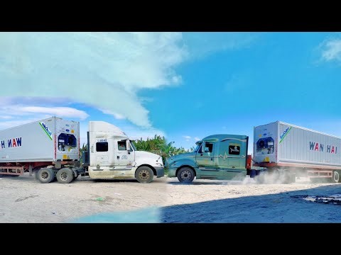 MASSIVE WAN HAI Container Trucks in Action!