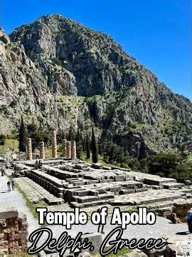 Temple of Apollo at Delphi, Greece 🇬🇷 #delphi #greece #templeofapollo #ancientgreece #fyp #travel