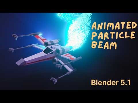 Simulate a Particle Beam in Geometry Nodes