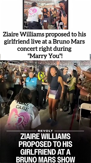 ZIAIRE WILLIAMS POPPED THE QUESTION AT A BRUNO MARS SHOW! #Bruno Mars #Concert Proposal #Marry You