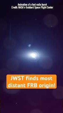 JWST detect MOST distant FRB origin! #Shorts