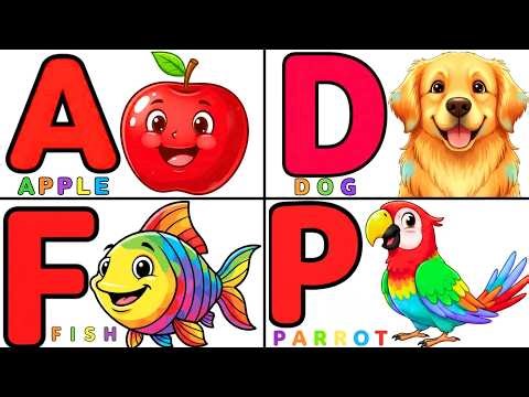 New ABCD Song 2026 | A for Apple B for Ball | Phonics for Toddlers #abcd #alphabet #phonics