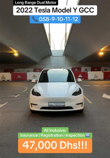 The amount of money this car is gonna save you in todays market is crazy! The hottest car right now a 2022 Tesla Model Y Long Range Dual motor for the cheapest price on the market 47,000 dhs!!!! ALL INCLUSIVE: Insurance 🆓 Registration 🆓 Inspection 🆓 Call carology today on 058-9-10-11-12 📞 🏷️: #carologyae #teslamodely #tesla #tesladubai #uaeusedcars