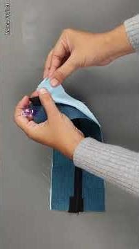 DIY tote bag with recessed zipper. complete tutorial click ▶️ #diytotebag #sewingtutorial #diybag