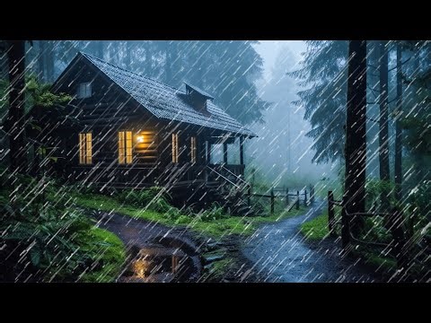Rain Sounds for Sleeping – Powerful Rainfall & Loud Thunder for Deep Rest, Relaxation, White Noise