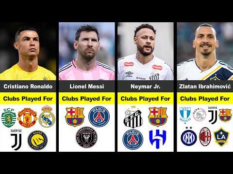 100+ Football Players and Every Club They Played For | Complete Career History