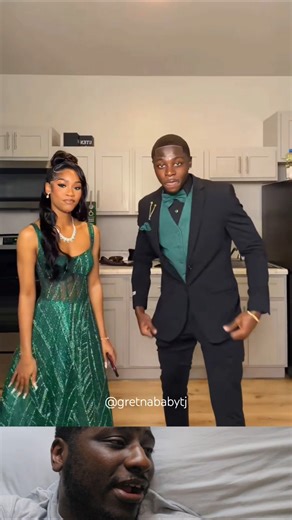💚🖤🔥 Prom King and Queen Style Moves #cheer #promdress #highschool #suit