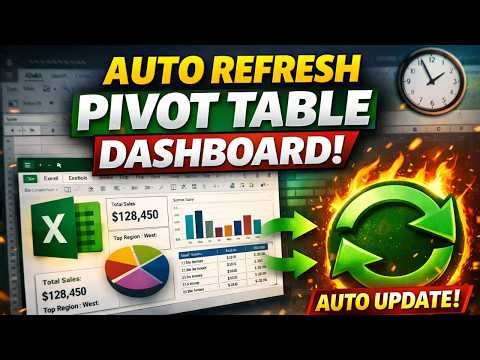 🔥 Excel Auto Refresh Pivot Table Dashboard | VBA Automation Trick (2026)