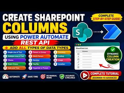 Create SharePoint Columns Dynamically with Power Automate | Automate with Copilot