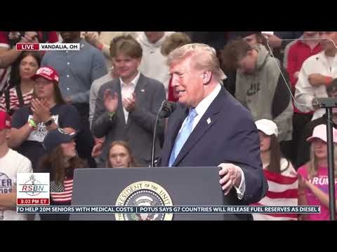Vivek Ramaswamy & Jon Husted Join President Trump on Stage to Cheers From Ohio Crowd - 10/03/26