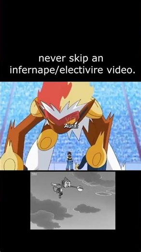 was infernape vs electivire peak pokemon anime battles?