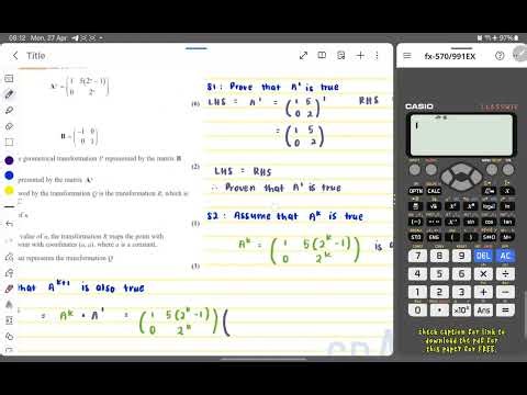 Q3a Edexcel Further Maths GCE May 2025 CP2 | Q3(a): Mathematical Induction (Matrices)