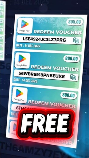 800 FREE REDEEM CODE | FREE REREEM CODE APP | FREE GOOGLE PLAY REDEEM CODE APP | REDEEM CODE #shorts