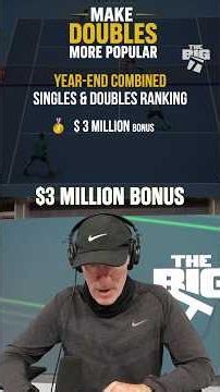 Brad Gilbert ideates on how to make doubles more popular 📈 #tennis #doubles