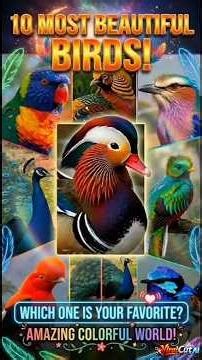10 Most Beautiful Birds in the World🌍Which one is your favorite?#shorts