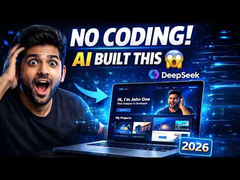 The ABSOLUTE BEST Way to Build a Portfolio Website with DeepSeek AI in 2026