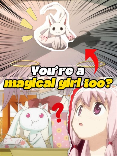 You’d never guess Kyubey’s true form is a magical girl.#TikTokScaryHorrorContest #madokamagica #anime #animation