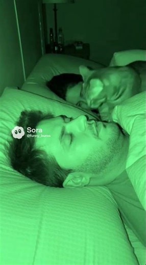 😹 Night Vision Catches the Funniest Snore “Mute” 😂🔇