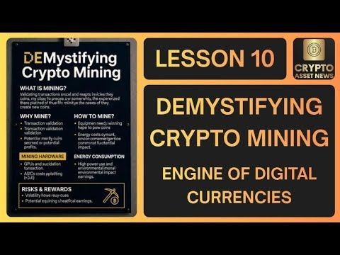 Lesson 10: Demystifying Cryptocurrency Mining: Engine of Digital Currencies | Samit Desai