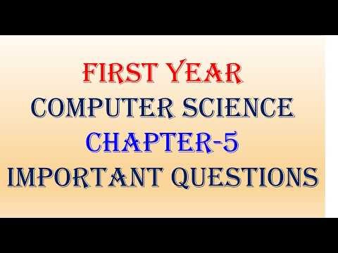 First year computer science and entrepreneurship chapter 5 important questions for year 2026