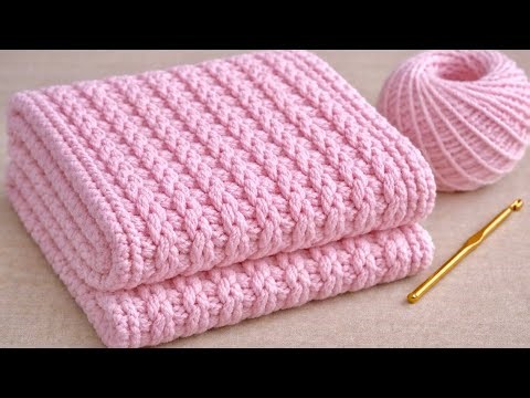 This Easy & Beautiful Baby Blanket Pattern!😍Blanket, Top, Bag & Shawl Step by Step