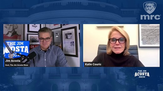 Former CBS/NBC anchor Katie Couric previews the WHCD, "I feel like journalists who are, should be getting hazardous duty pay for putting up with so much bullshit."Former CNN anchor Jim Acosta agrees and wonders, "I totally agree with you on all of that. And I mean, there's this report out today in The Daily Beast that Trump intends to launch a quote, “revenge attack” on the press at the Correspondence Dinner. So I mean, a couple of questions on that would be one. What do the journalists in the r