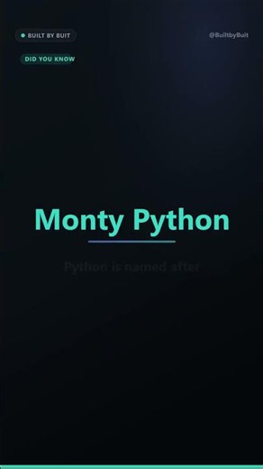 The world's most popular programming language is named after a comedy group