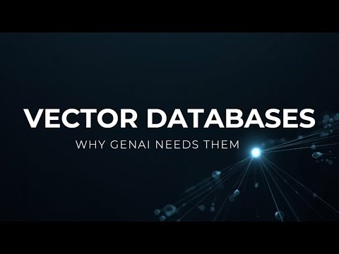 Vector Databases Explained Simply | Why GenAI Needs Them? #VectorDatabase #GenerativeAI #GenAI #RAG